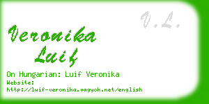 veronika luif business card